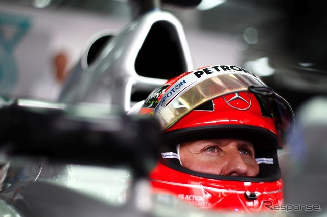 シューマッハ（メルセデスAMG。4月20日、F1バーレーンGP）