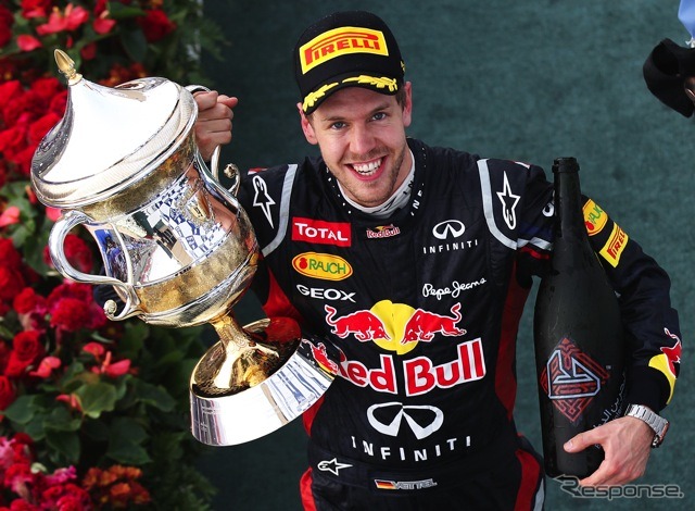 ベッテル（レッドブル、F1バーレーンGP決勝）