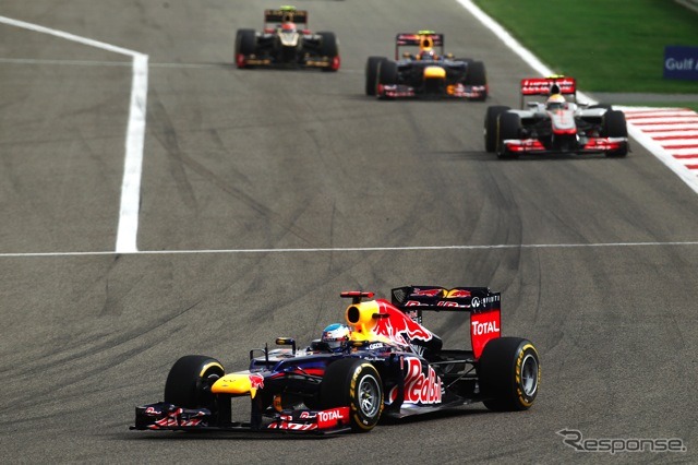 ベッテル（レッドブル、F1バーレーンGP決勝）