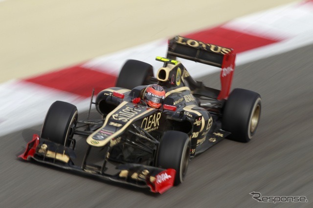 グロージャン（ロータス、F1バーレーンGP）