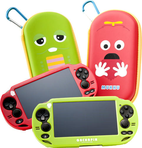 ガチャピン&ムックをモチーフにしたPS Vita用アクセサリー3種が新登場