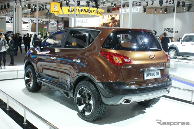 吉利汽車の小型SUVコンセプトカー、EMGRAND EX6（北京モーターショー12）