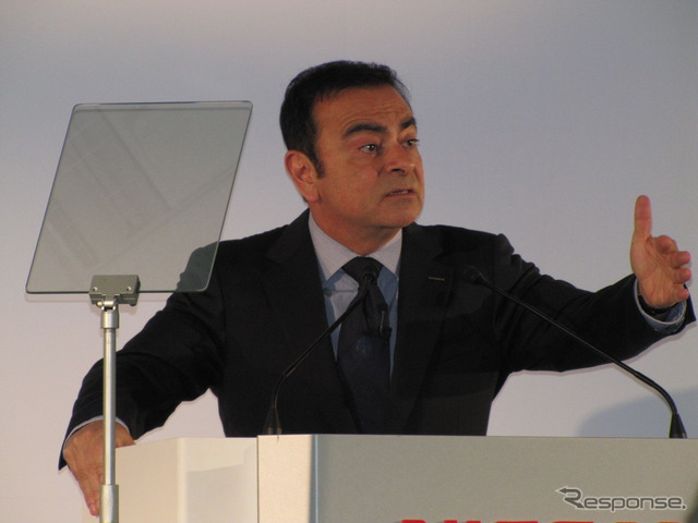 日産2012年3月期決算会見 カルロス・ゴーン社長