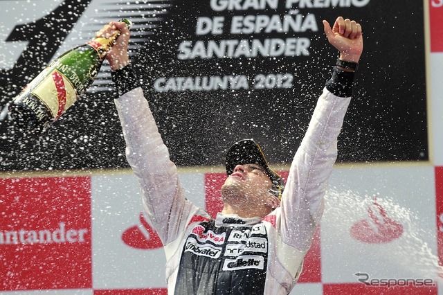 2012年F1スペインGPで優勝したウィリアムズのパストール・マルドナド