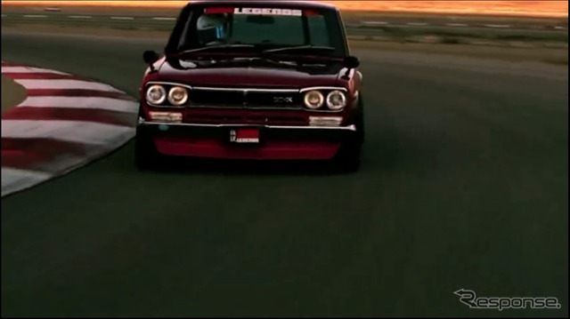 初代日産スカイラインGT-R(動画キャプチャー)