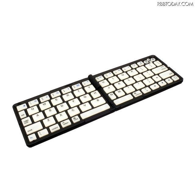 「スタンド付き折りたたみ無線キーボード」（型番：BTFLKEYB）