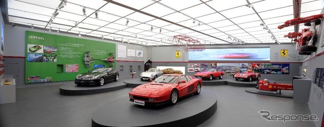 18日、中国上海市に完成したフェラーリの展示スペース