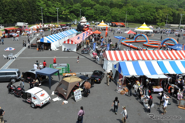 5月26日と27日に開催されるハーレーダビッドソンの祭典“BLUE SKY HEAVEN in FUJI SPEEDWAY”(写真:2011年開催のようす)