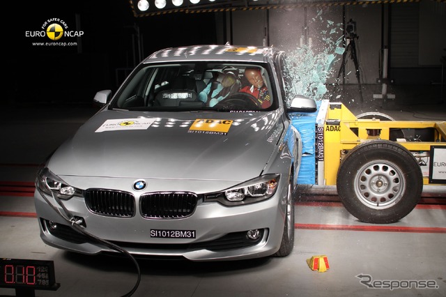 ユーロNCAPの新型BMW 3シリーズセダンの衝突テスト