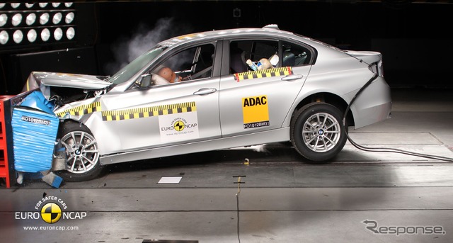 ユーロNCAPの新型BMW 3シリーズセダンの衝突テスト