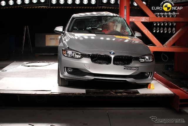 ユーロNCAPの新型BMW 3シリーズセダンの衝突テスト