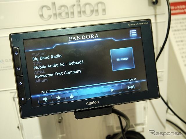 北米専用のインターネットラジオサービス『Pandora』を試すことができた。