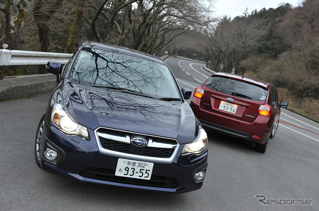 スバル インプレッサG4 で走行