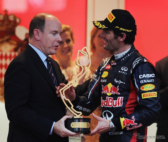 【F1 モナコGP】優勝ウェーバー「雨の予報に決断を迫られた」
