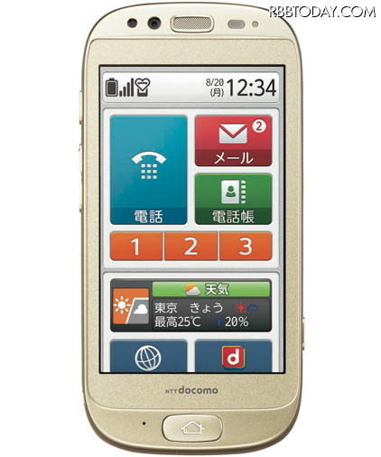 NTTドコモらくらくスマートフォン F-12D