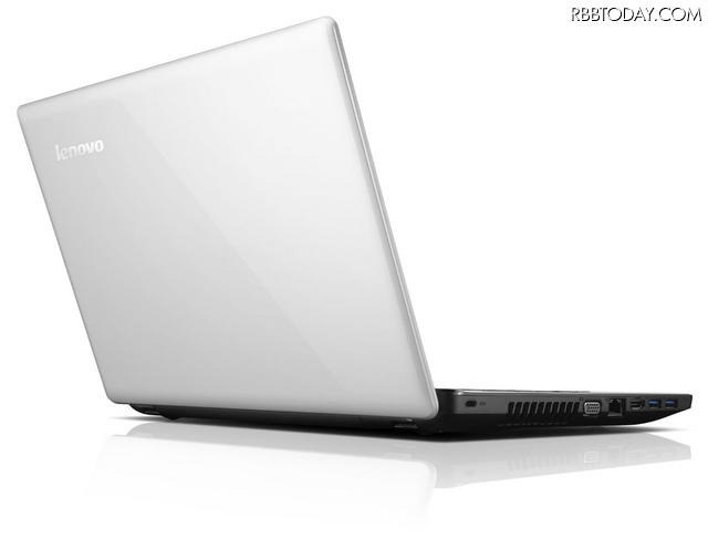 「IdeaPad Z580」エナメルホワイト