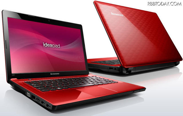 「IdeaPad Z480」チェリーレッド