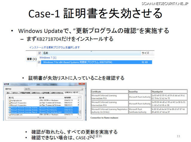 対策「Case-1」Windows Updateを実行する