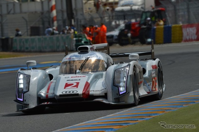 【ルマン24時間 2012】トヨタ・ハイブリッドが日産車にヒット、そして息絶える［動画］