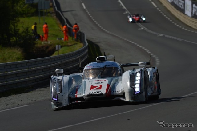【ルマン24時間 2012】トヨタ・ハイブリッドが日産車にヒット、そして息絶える［動画］