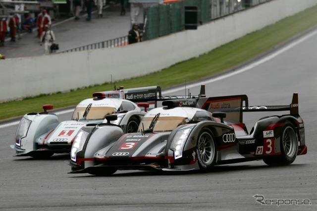【ルマン24時間 2012】最後の試練を乗り越えて1・2・3フィニッシュを果たしたアウディ