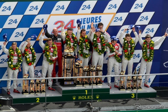 【ルマン24時間 2012】最後の試練を乗り越えて1・2・3フィニッシュを果たしたアウディ
