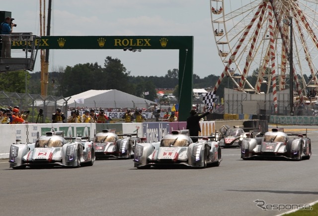 【ルマン24時間 2012】最後の試練を乗り越えて1・2・3フィニッシュを果たしたアウディ