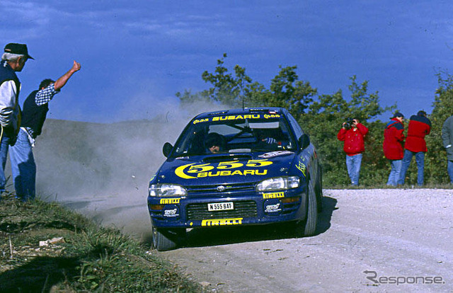 【スバルWRC歴代 写真蔵】1996インプレッサ555 サンレモ・ラリー車