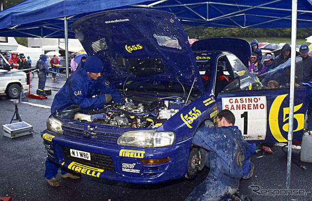 【スバルWRC歴代 写真蔵】1996インプレッサ555 サンレモ・ラリー車