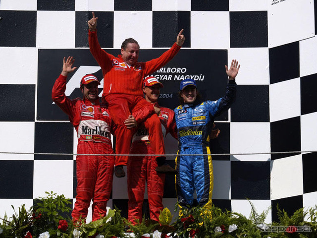 【F1ハンガリーGP】リザルト…シューマッハ12勝、フェラーリはタイトル