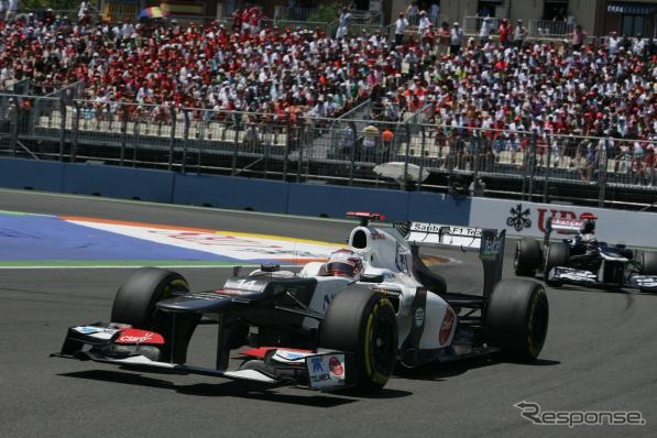小林可夢偉・ザウバー（F1 ヨーロッパGP 2012）