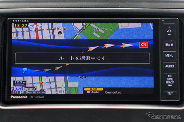 ルート設定への移行はスムーズ。