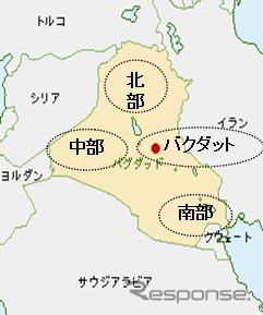 イラクにおける変電所新設地域