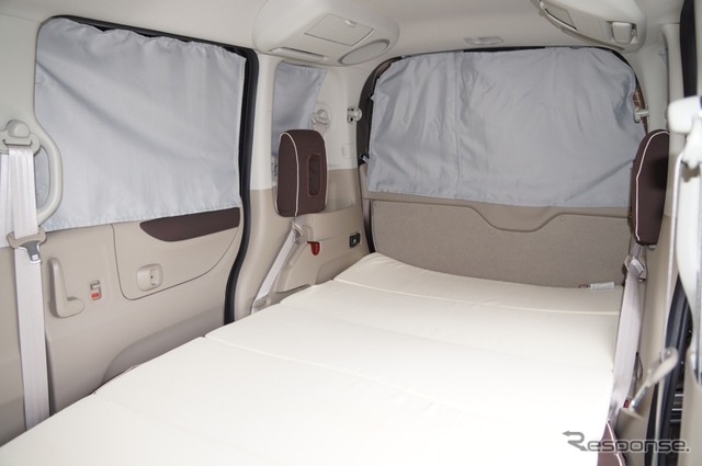 【ホンダ N BOX+ 発表】車中泊アイテムも発売…写真蔵