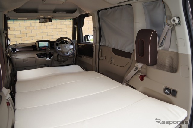 【ホンダ N BOX+ 発表】車中泊アイテムも発売…写真蔵