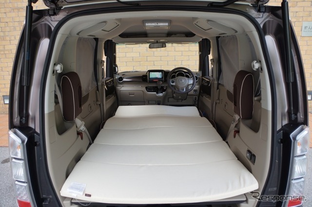 【ホンダ N BOX+ 発表】車中泊アイテムも発売…写真蔵