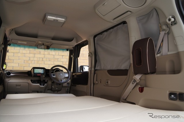 【ホンダ N BOX+ 発表】車中泊アイテムも発売…写真蔵