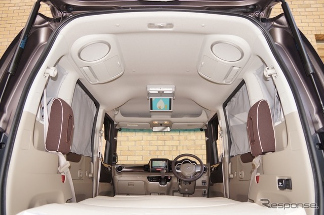 【ホンダ N BOX+ 発表】車中泊アイテムも発売…写真蔵