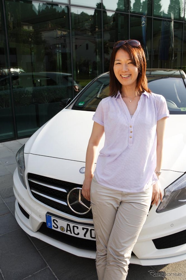 まるも亜希子氏と新型Aクラス