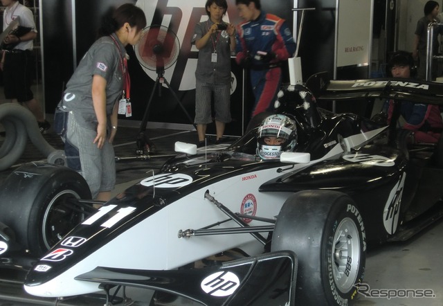 今回と次戦にリアル・ホンダからスポット参戦の中山友貴。デビュー戦は15位完走。