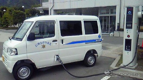 信州さがみ典礼が導入した ミニキャブ MiEV