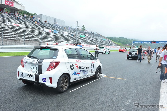 ヴィッツレース関東シリーズ第3戦のようす