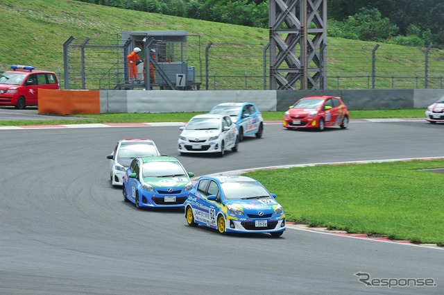 ヴィッツレース関東シリーズ第3戦のようす