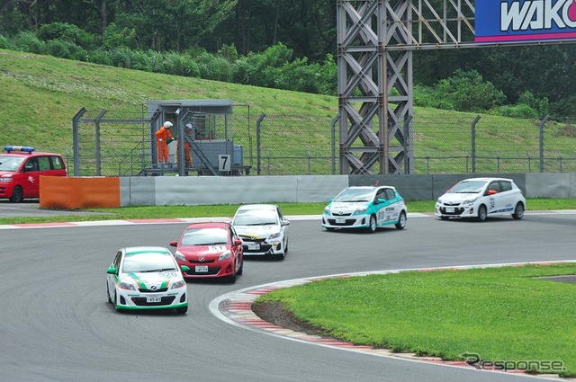 ヴィッツレース関東シリーズ第3戦のようす