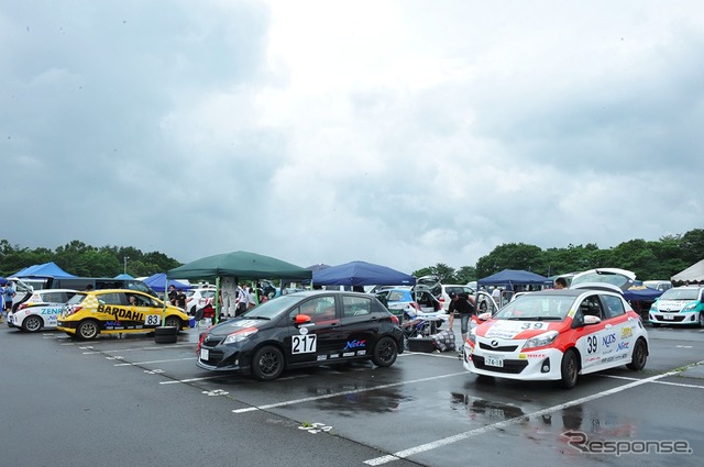ヴィッツレース関東シリーズ第3戦のようす