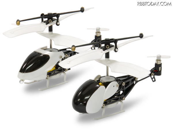 丸型の「ヘリラジ! for iPad/iPhone USB 赤外線 RC 丸型」(型番:HELIRCIPCI)と流線型のを「ヘリラジ! for iPad/iPhone USB 赤外線 RC 流線型」(型番:HELIRCIPST)