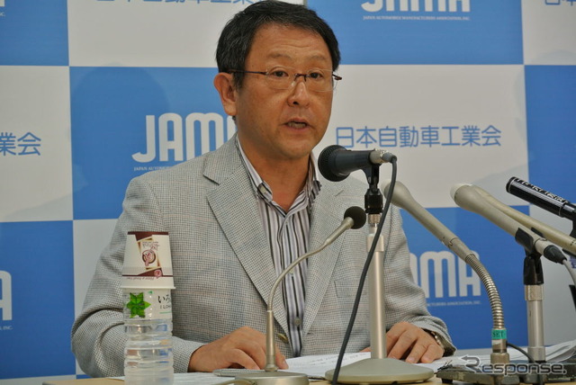 自工会豊田章男会長定例会見