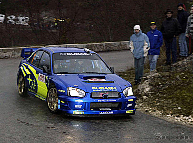 【スバルWRC歴代 写真蔵】2003インプレッサWRカー 04モンテカルロ車