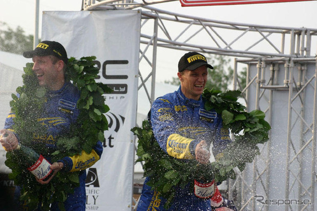 【WRCラリージャパン】フィニッシュ!!! スバル地元でソルべルグ勝利