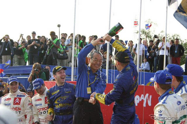 【WRCラリージャパン】フィニッシュ!!! スバル地元でソルべルグ勝利